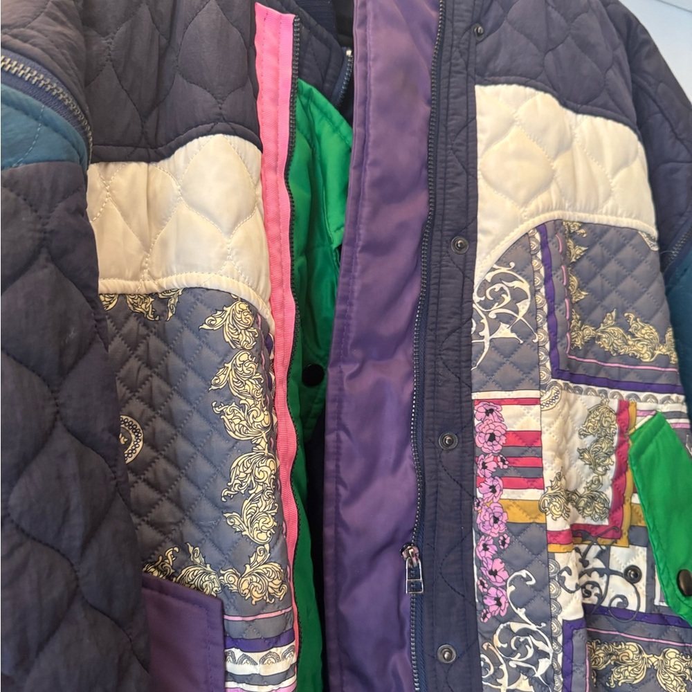 Vintage Patchwork Bomber Jacket - image 4